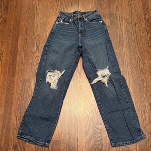 🎈🎈WILD FABLE Dark Blue Distressed Boyfriend Jeans